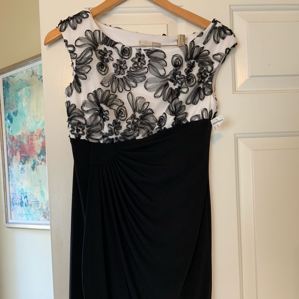 Tight stretchy black dress